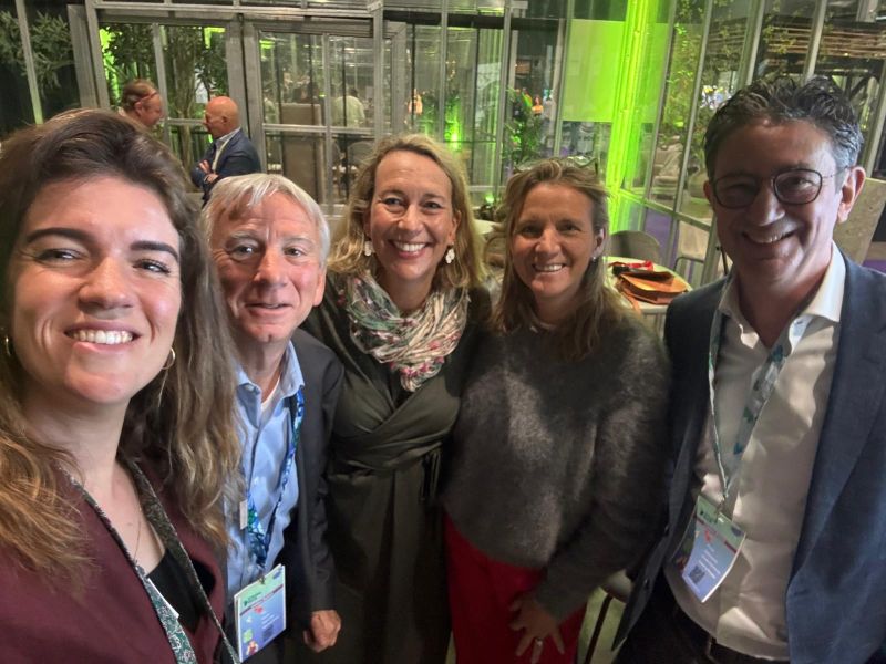 Eleanor Allen with colleagues at the Leaders Summit in Utrecht